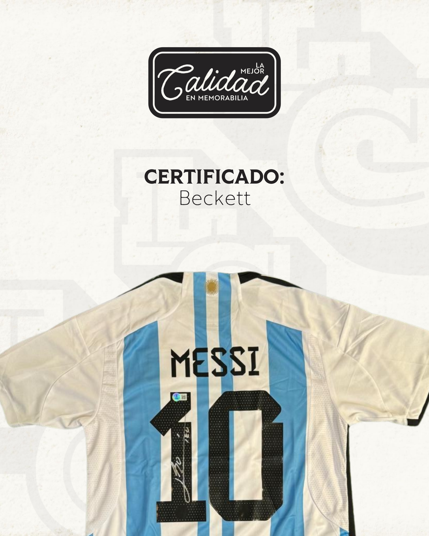 Camiseta Autografiada Lionel Messi Mundial Qatar 2022