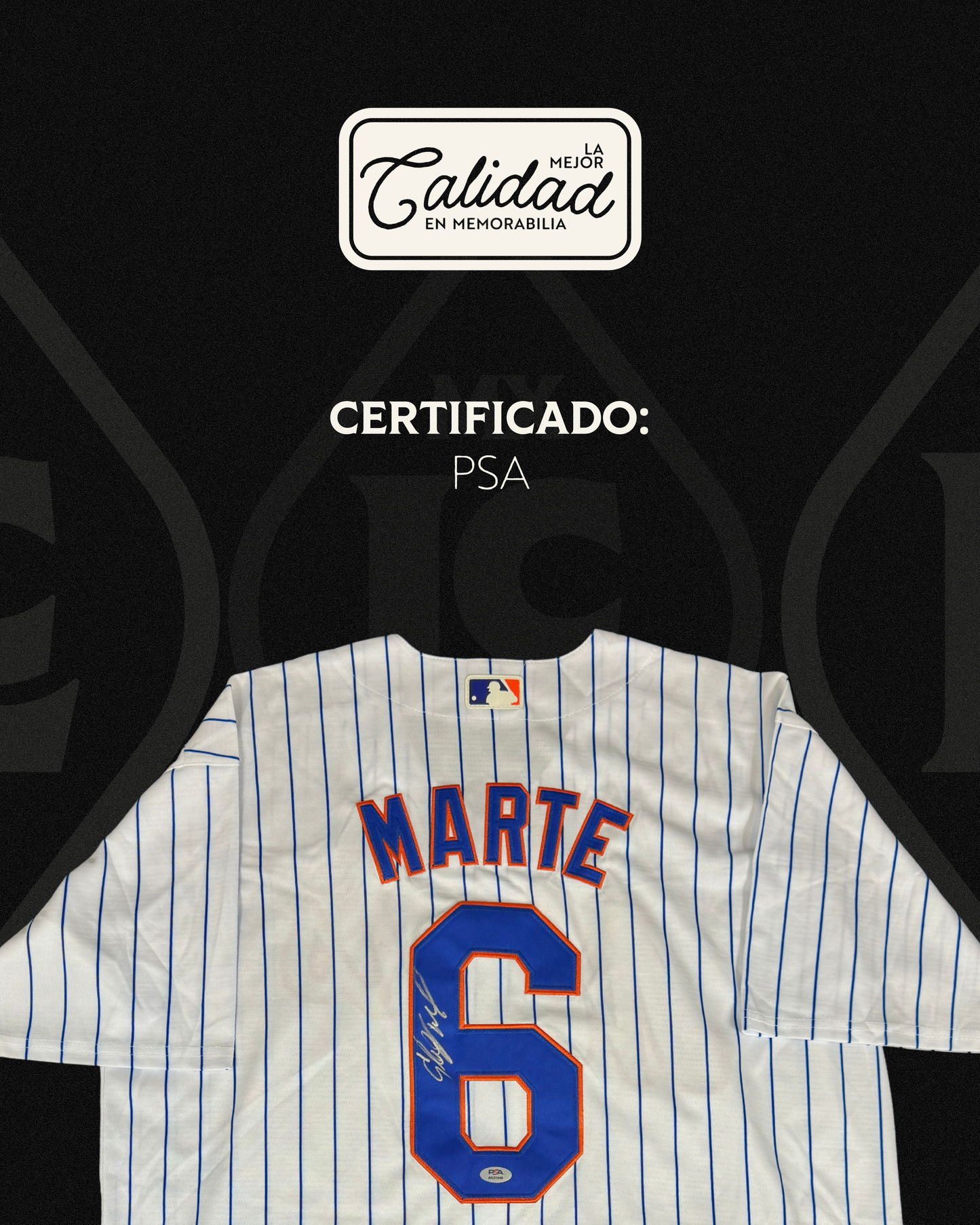 Jersey Autografiado Starling Marte NY Mets