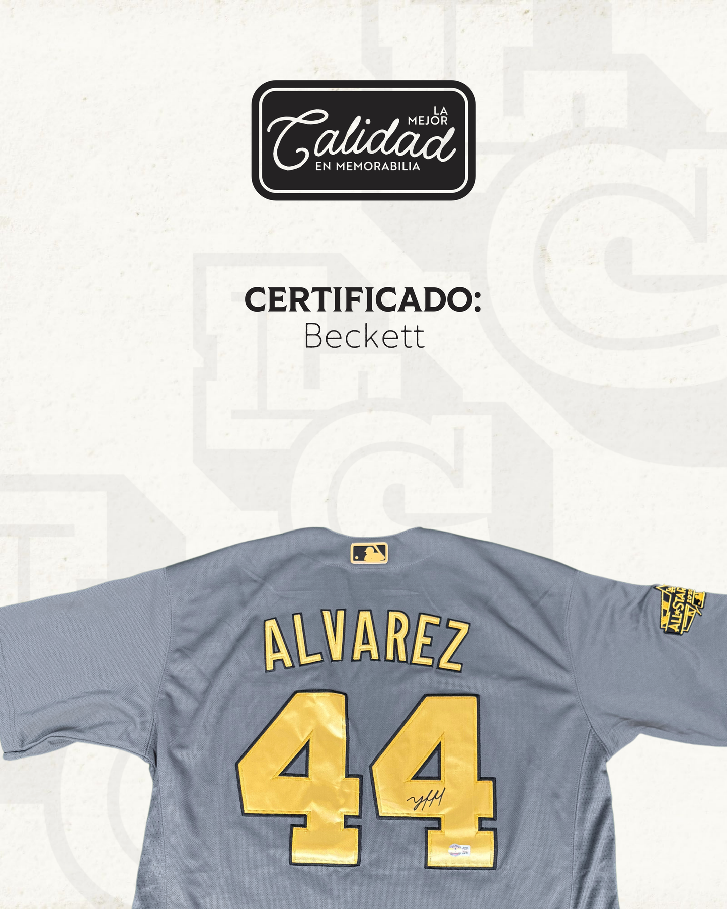 Jersey Autografiado Yordan Alvarez Houston Astros All Star Game