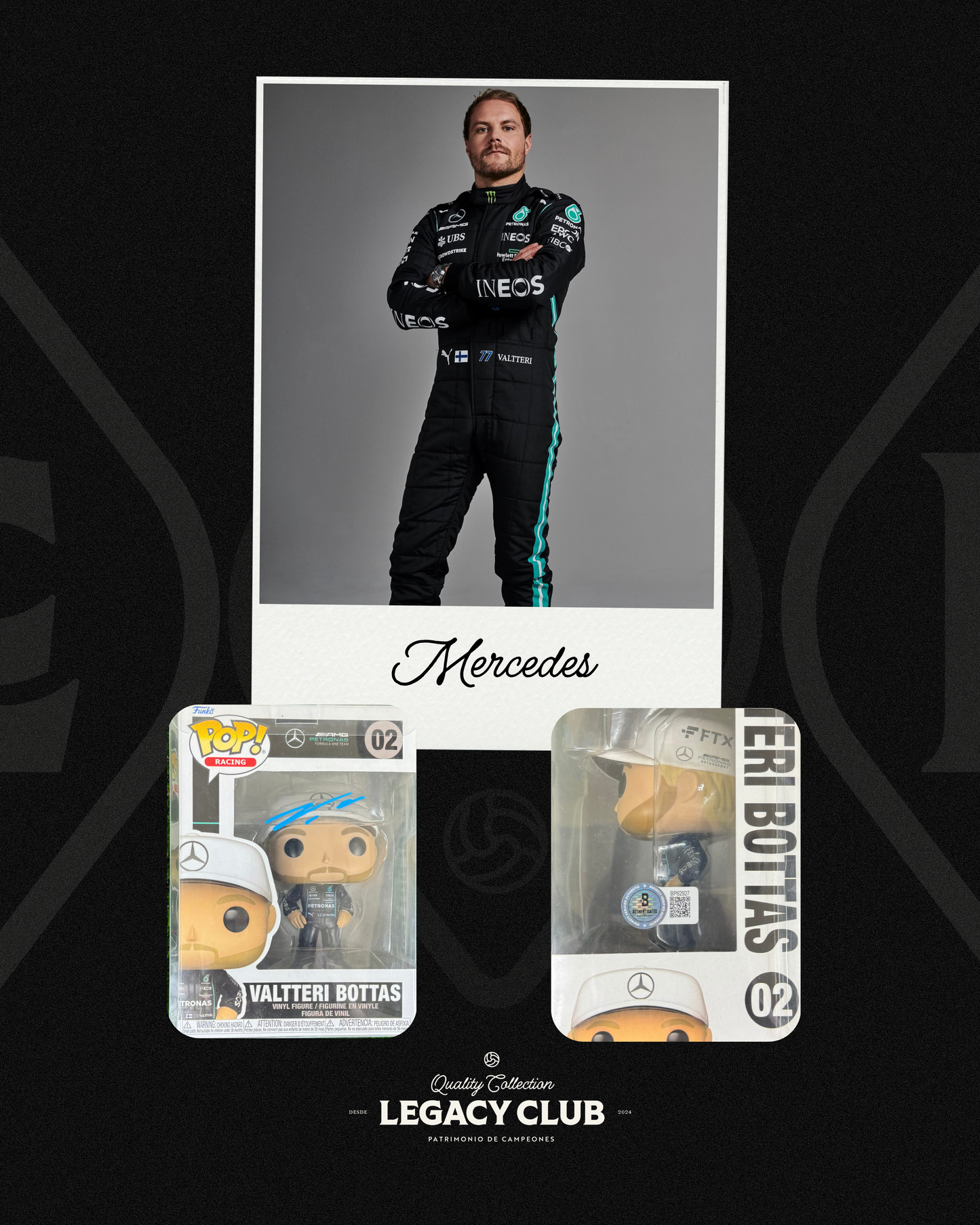 Funko Pop Valtteri Bottas Mercedes