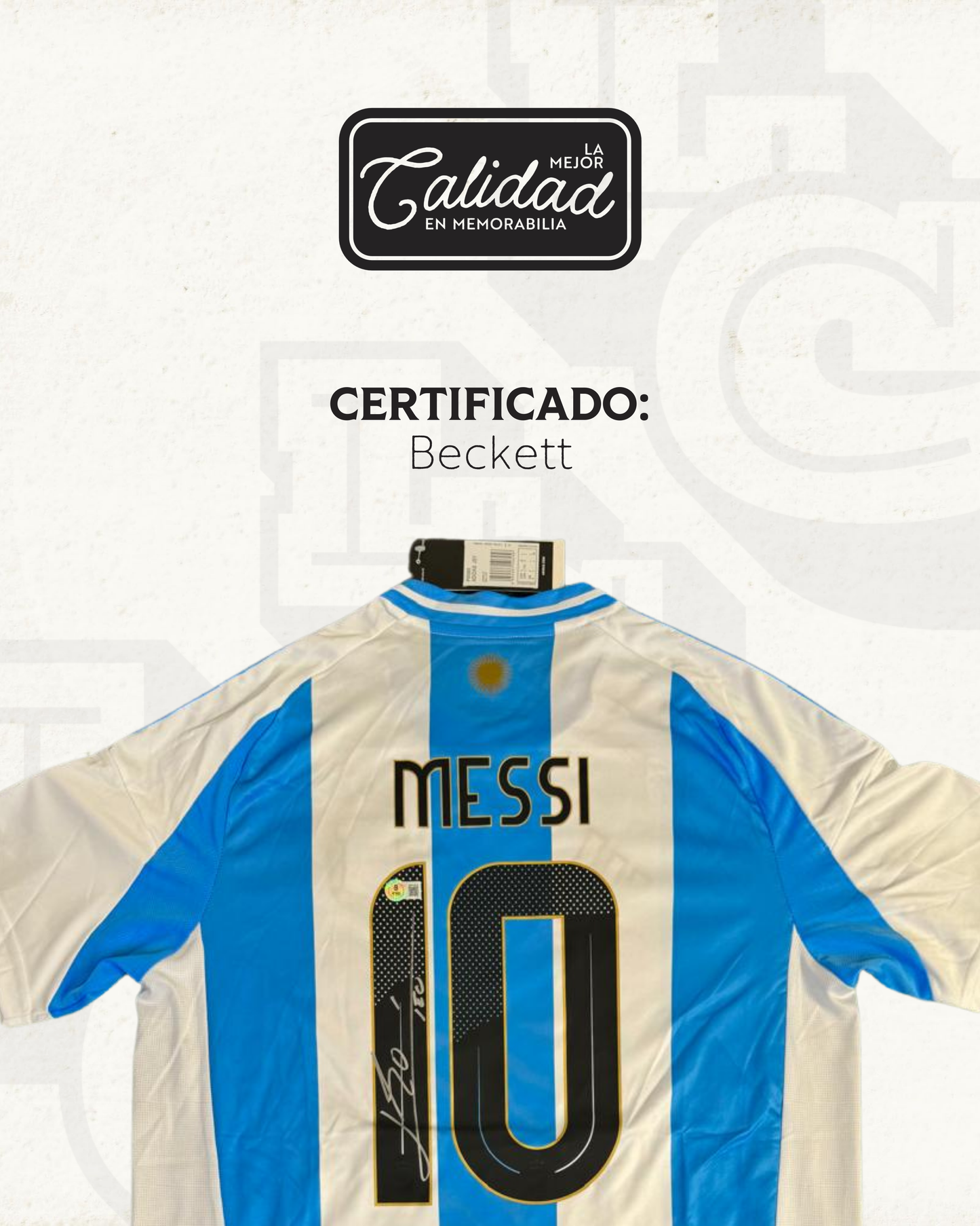 Camiseta Autografiada Lionel Messi Final Copa America 2024