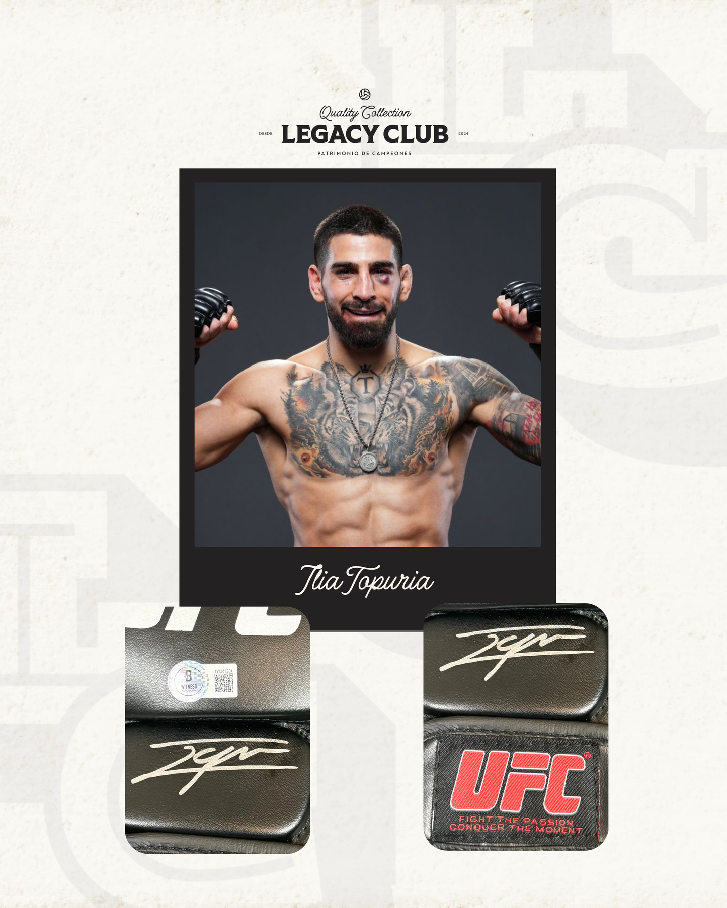 Guantes lia Topuria UFC