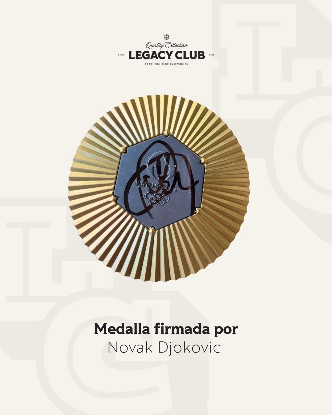 Novak Djokovic Medalla Paris 2024