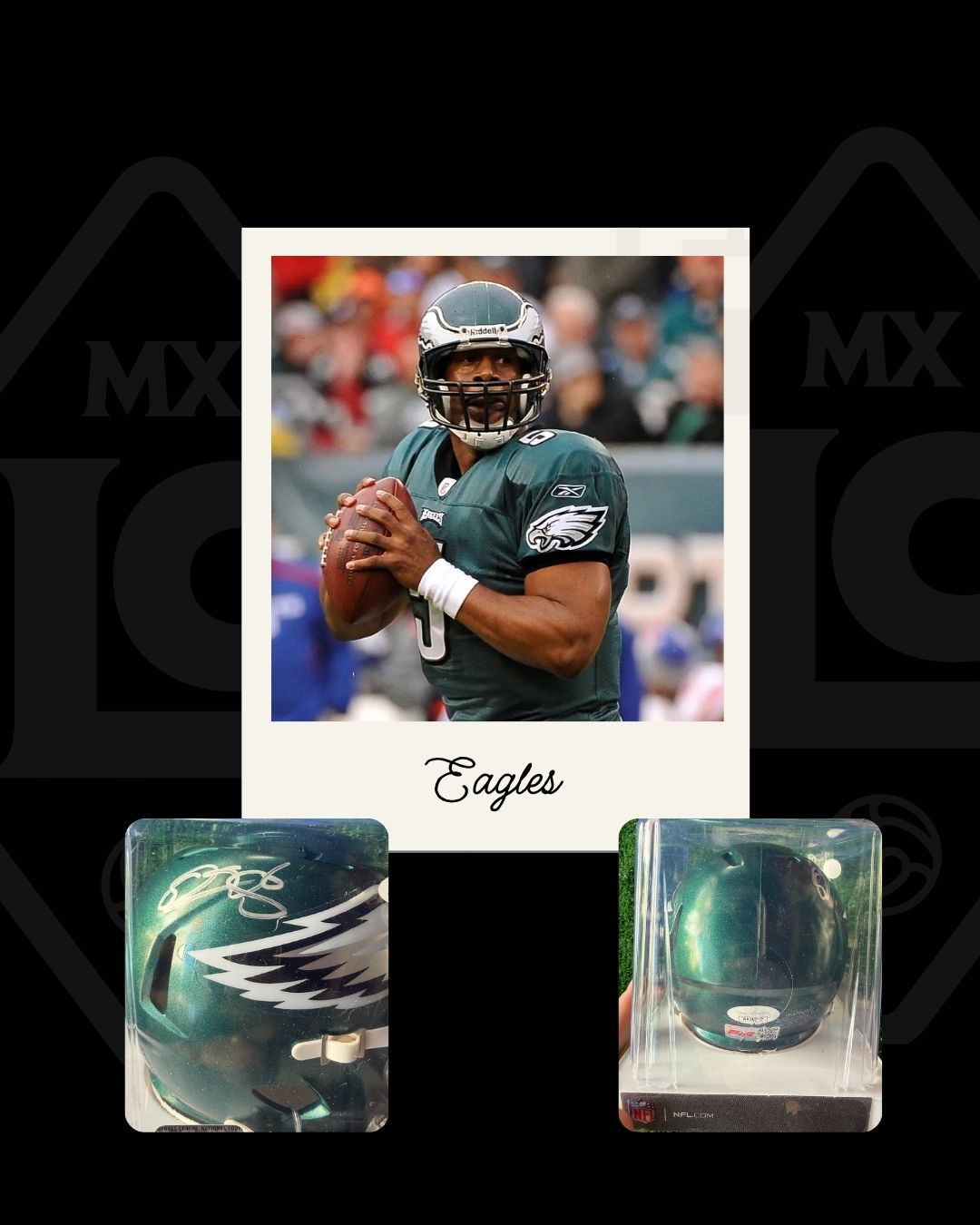 Mini Casco Donovan McNabb Eagles