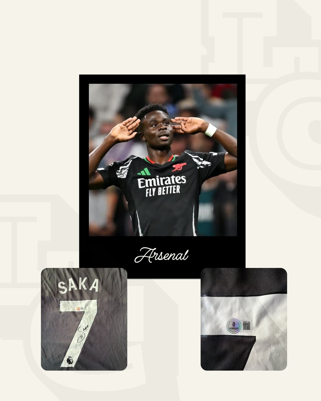 Bukayo Saka Arsenal 2024 Visitante