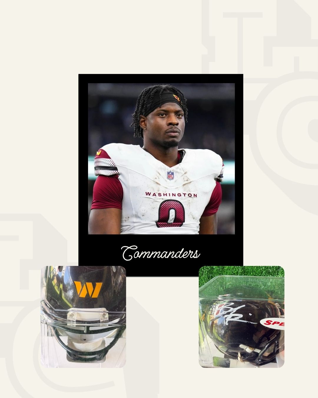 Mini Casco Brian Robinson Jr. Commanders