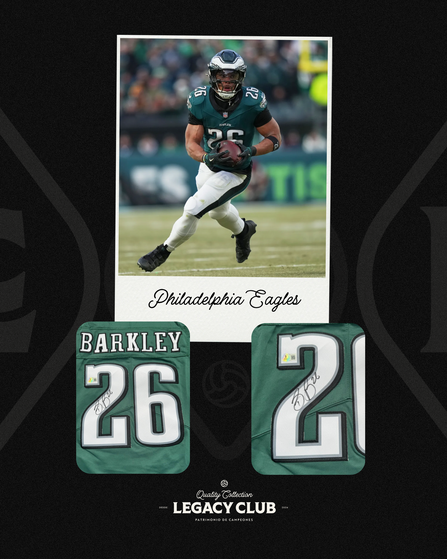 Jersey firmado Saquon Barkley Philadelphia Eagles