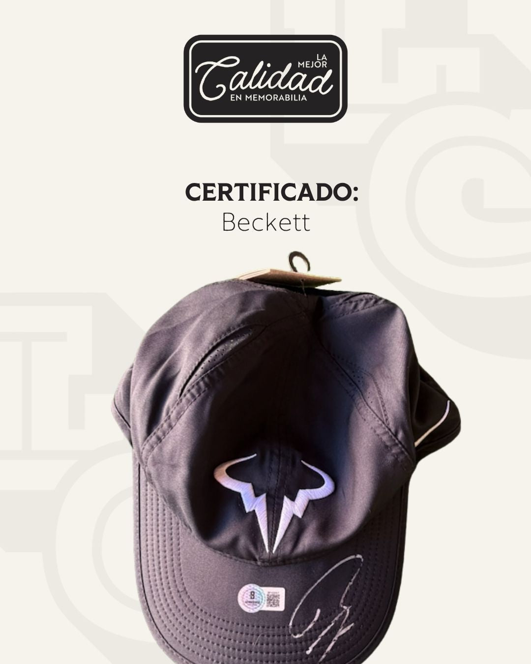 Gorra firmada Rafael Nadal