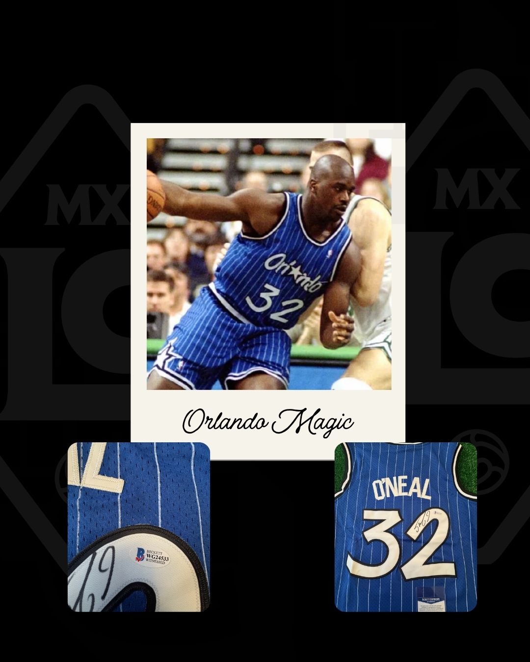 Jersey firmado Shaquille Oneal Orlando Magic
