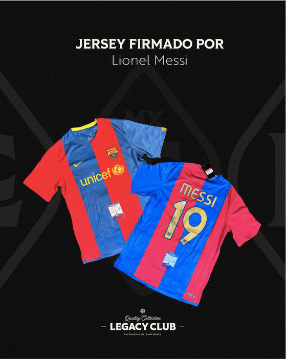 Camiseta Autografiada Lionel Messi Barcelona 2006
