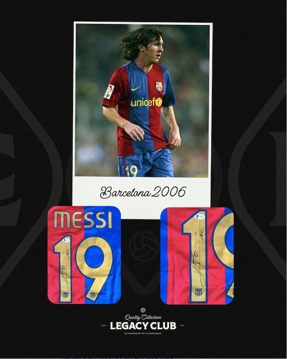 Camiseta Autografiada Lionel Messi Barcelona 2006