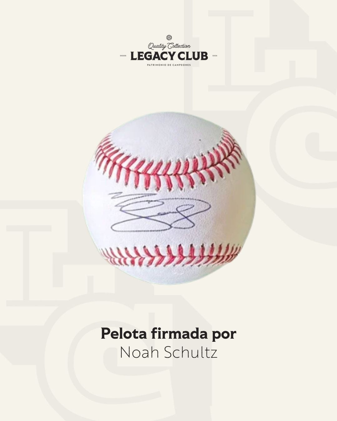 Pelota firmada Noah Schultz
