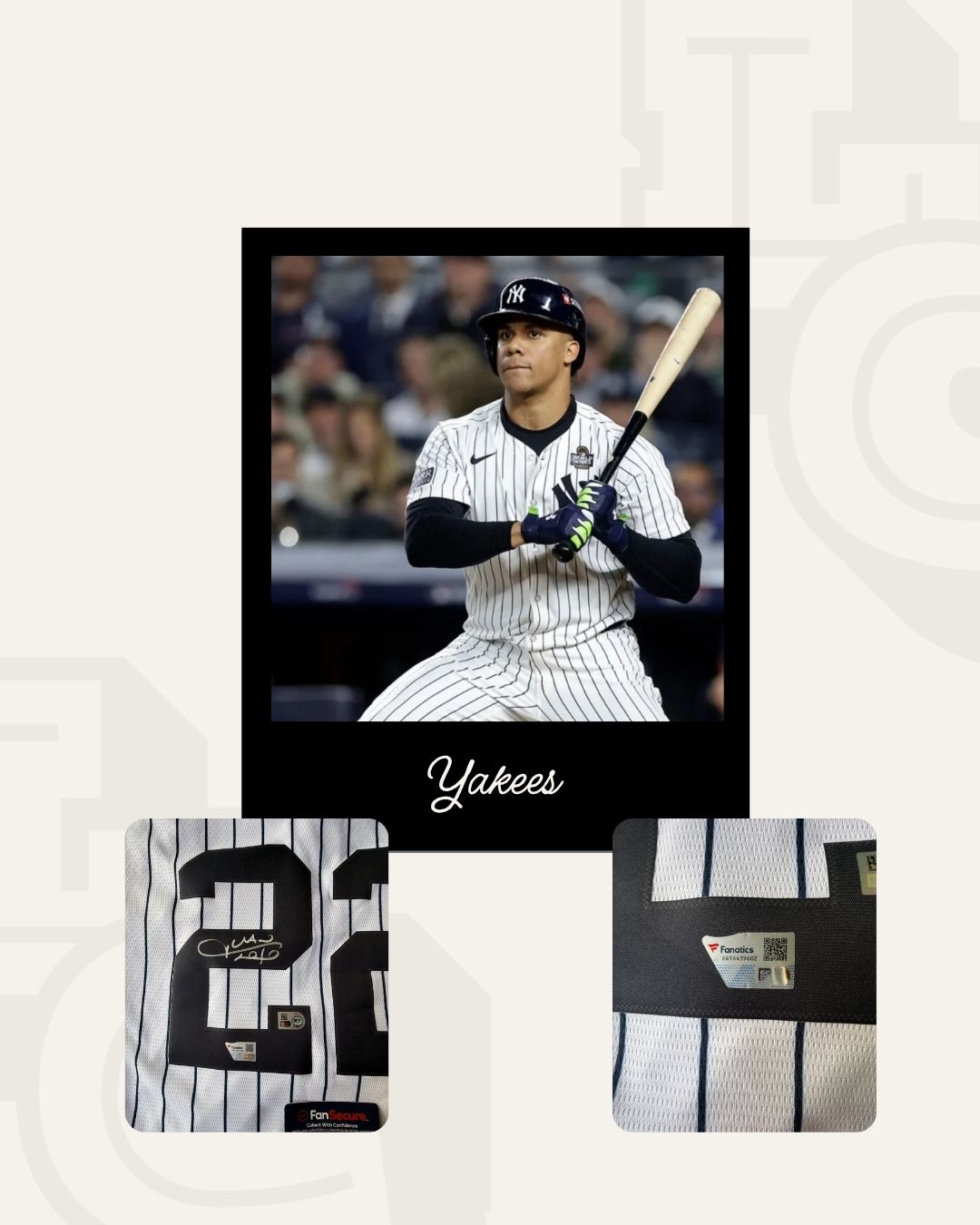 Jersey firmado Juan Soto Yankees