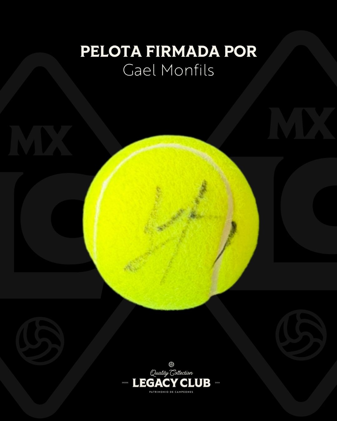 Pelota firmada Gael Monfils