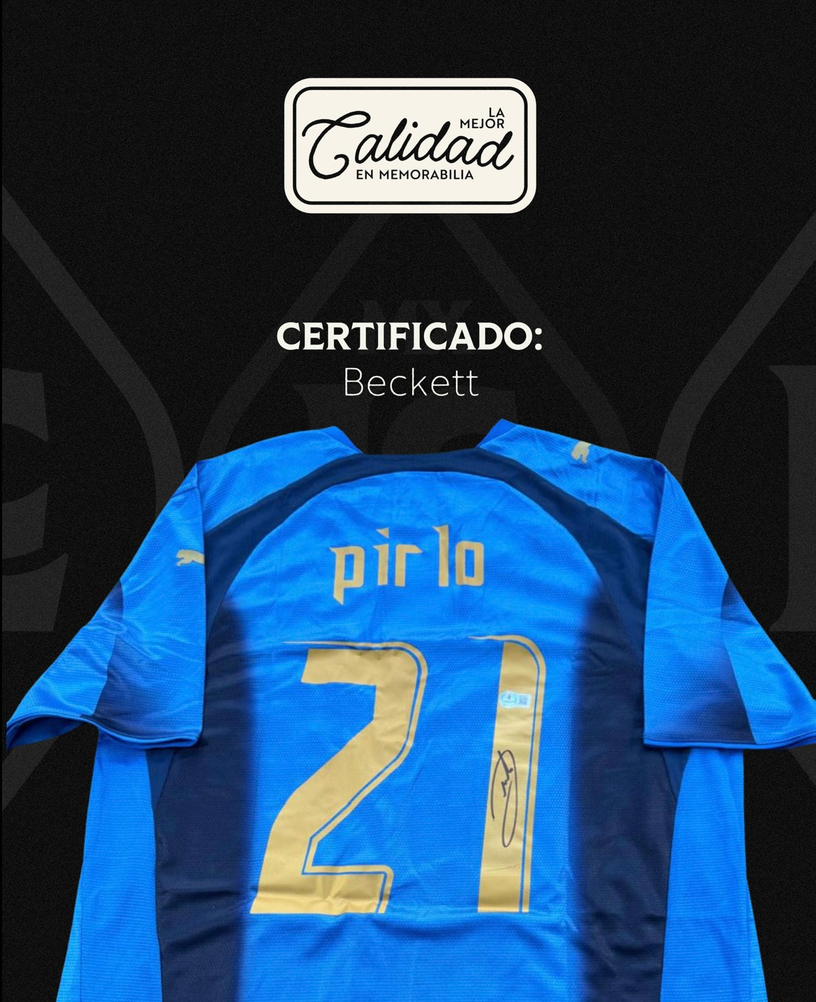 Jersey firmado Andrea Pirlo Italia 2006