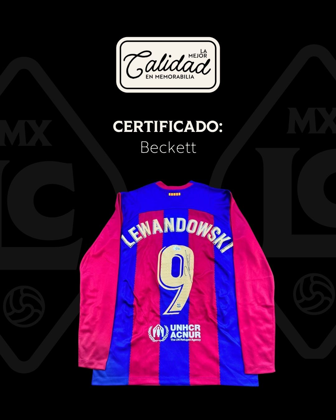 Jersey Firmado Robert Lewandowski Barcelona