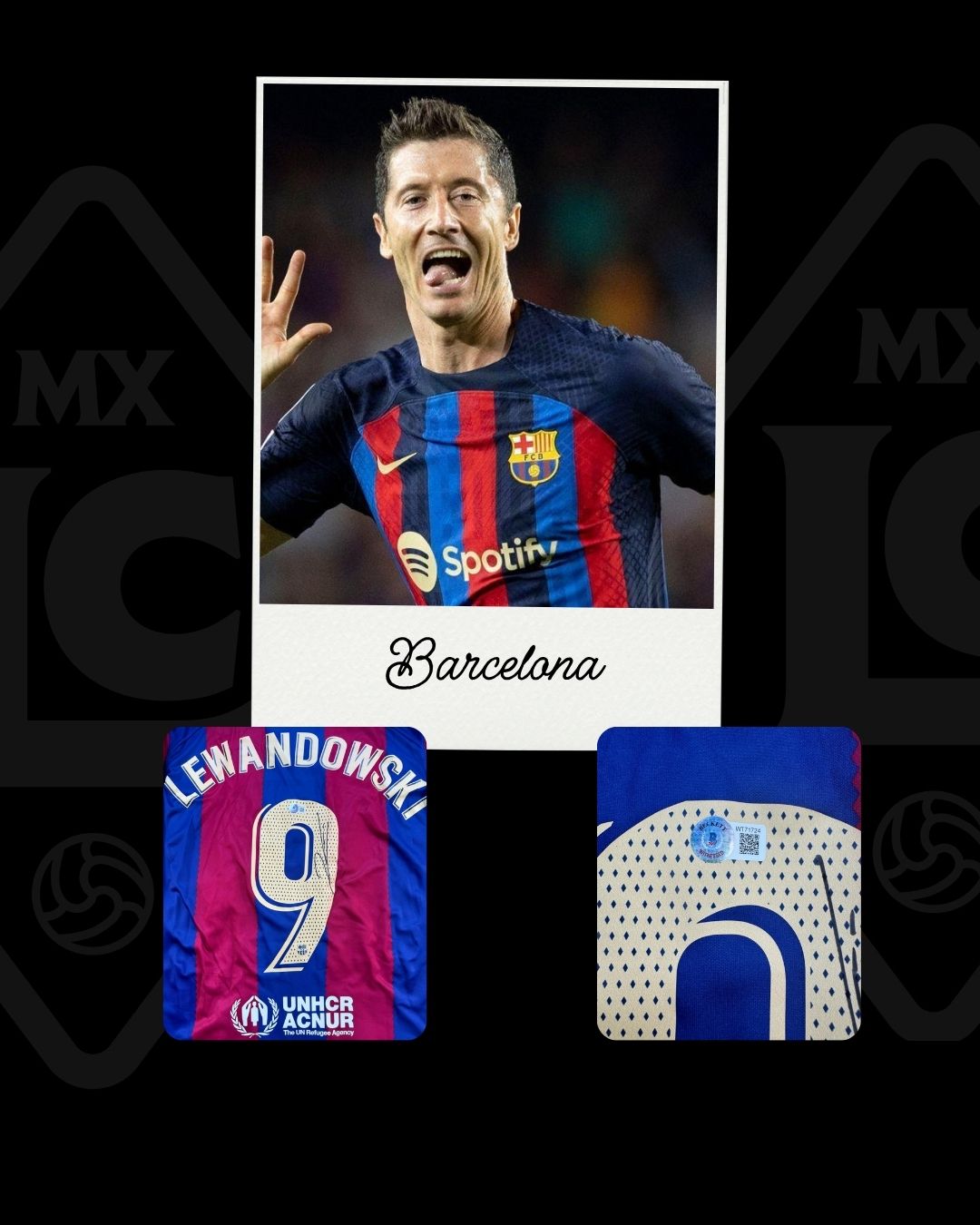 Jersey Firmado Robert Lewandowski Barcelona