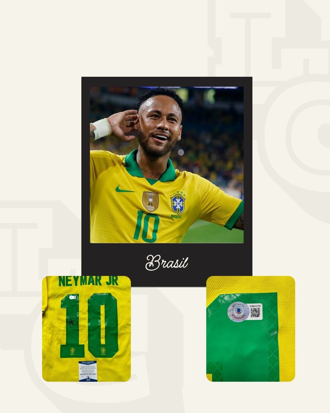 Jersey firmado Neymar Jr. Brasil
