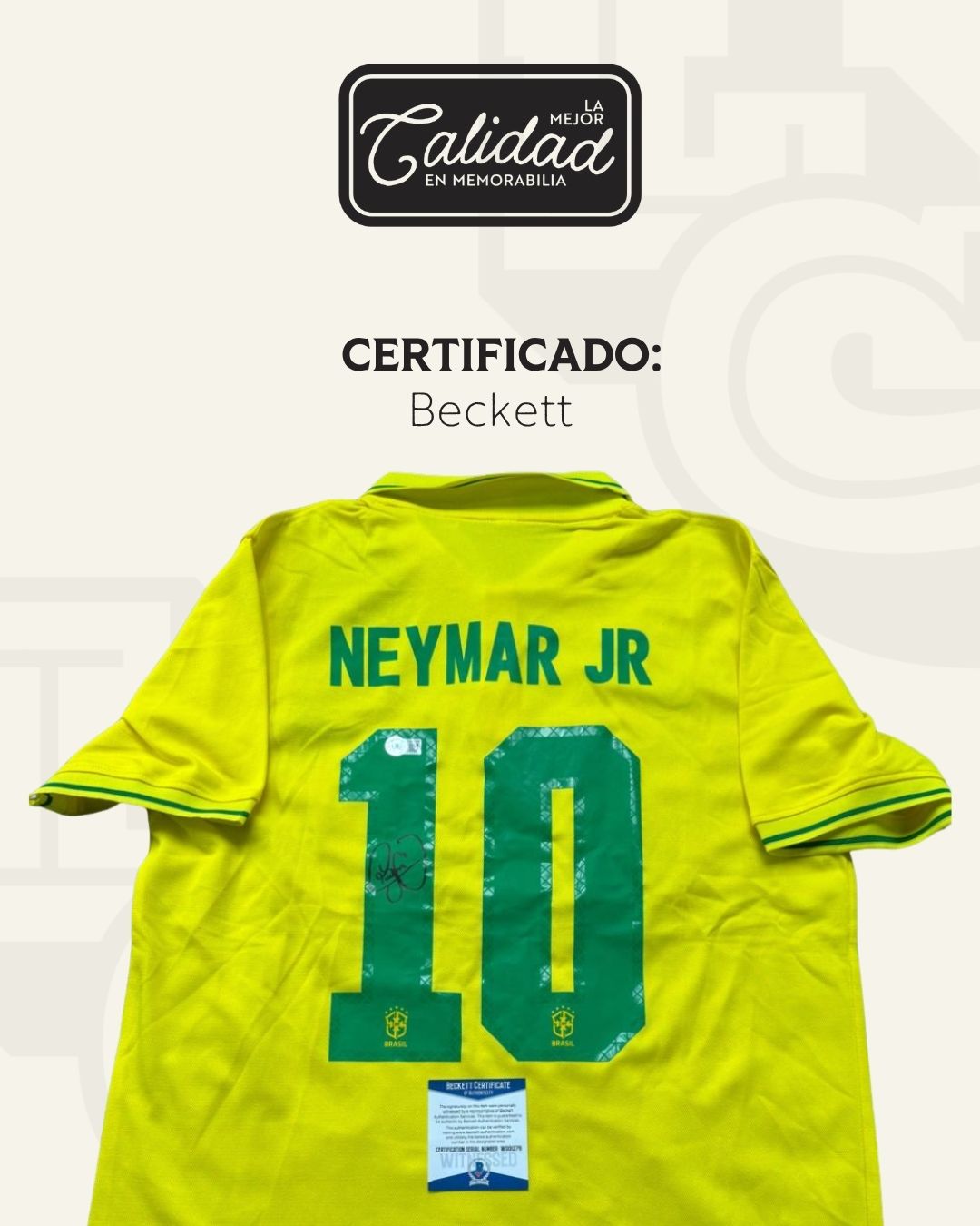 Jersey firmado Neymar Jr. Brasil