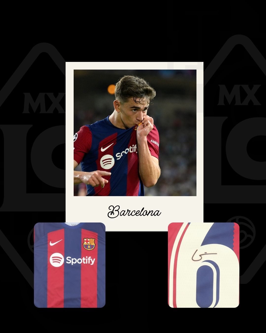Jersey firmado Gavi Barcelona