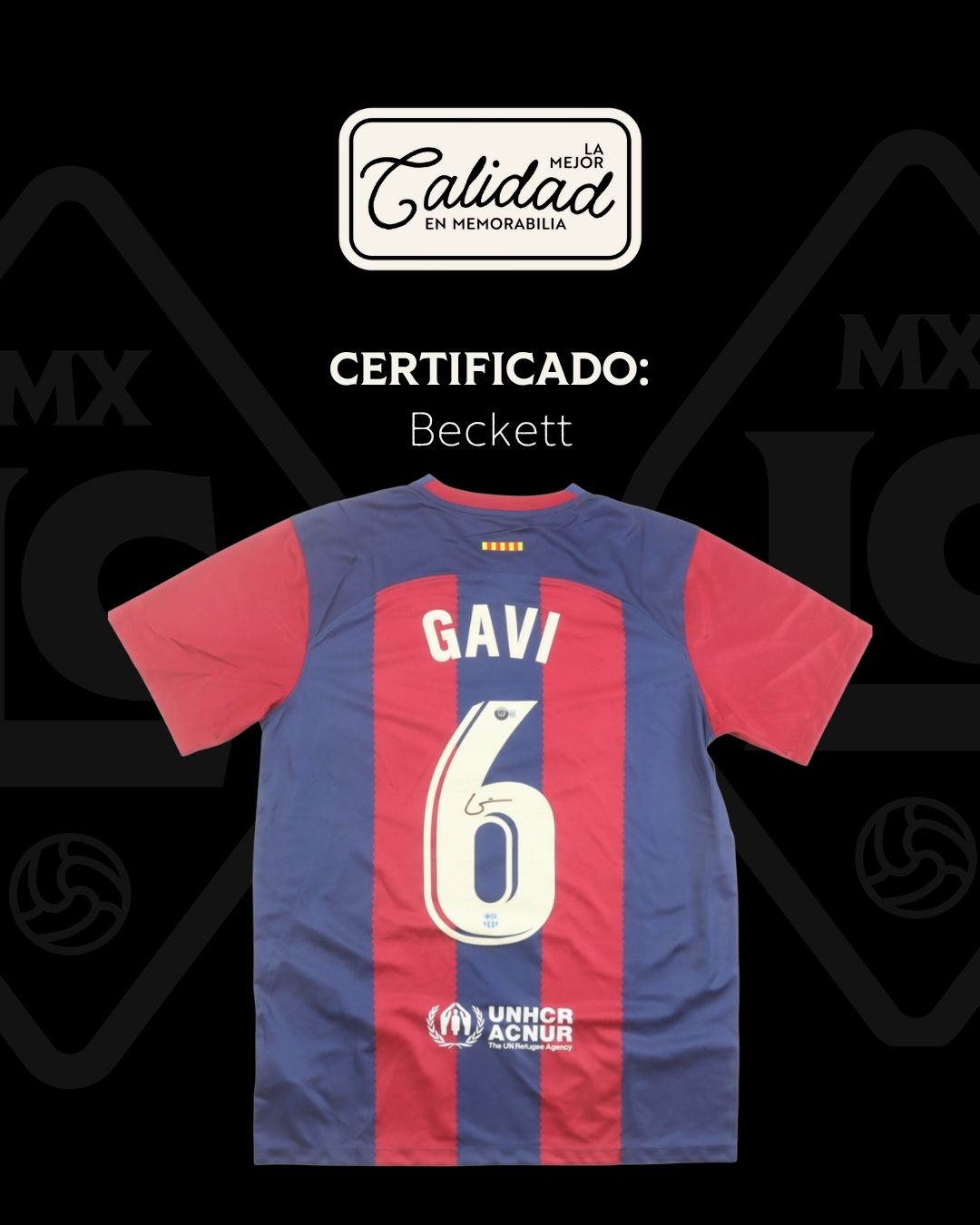 Jersey firmado Gavi Barcelona