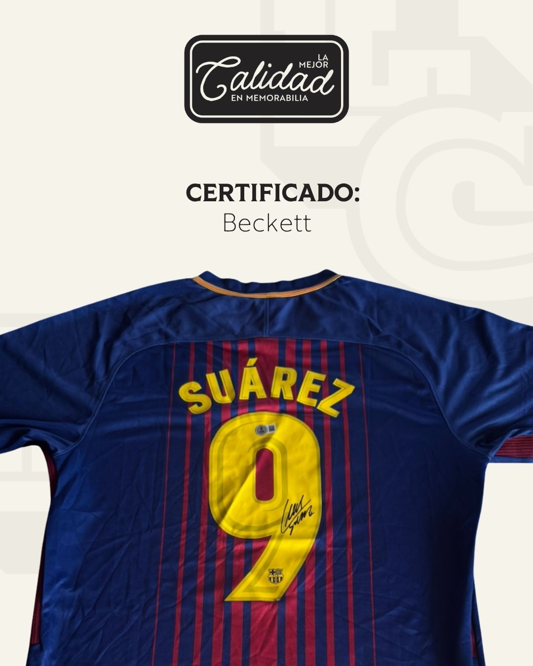 Jersey firmado Luis Suarez FC Barcelona 2018
