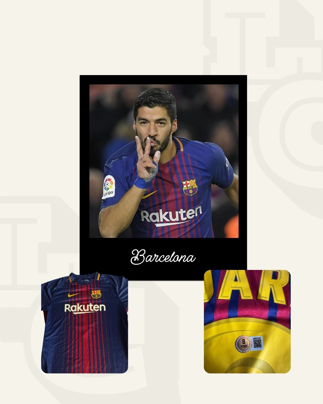 Jersey firmado Luis Suarez FC Barcelona 2018