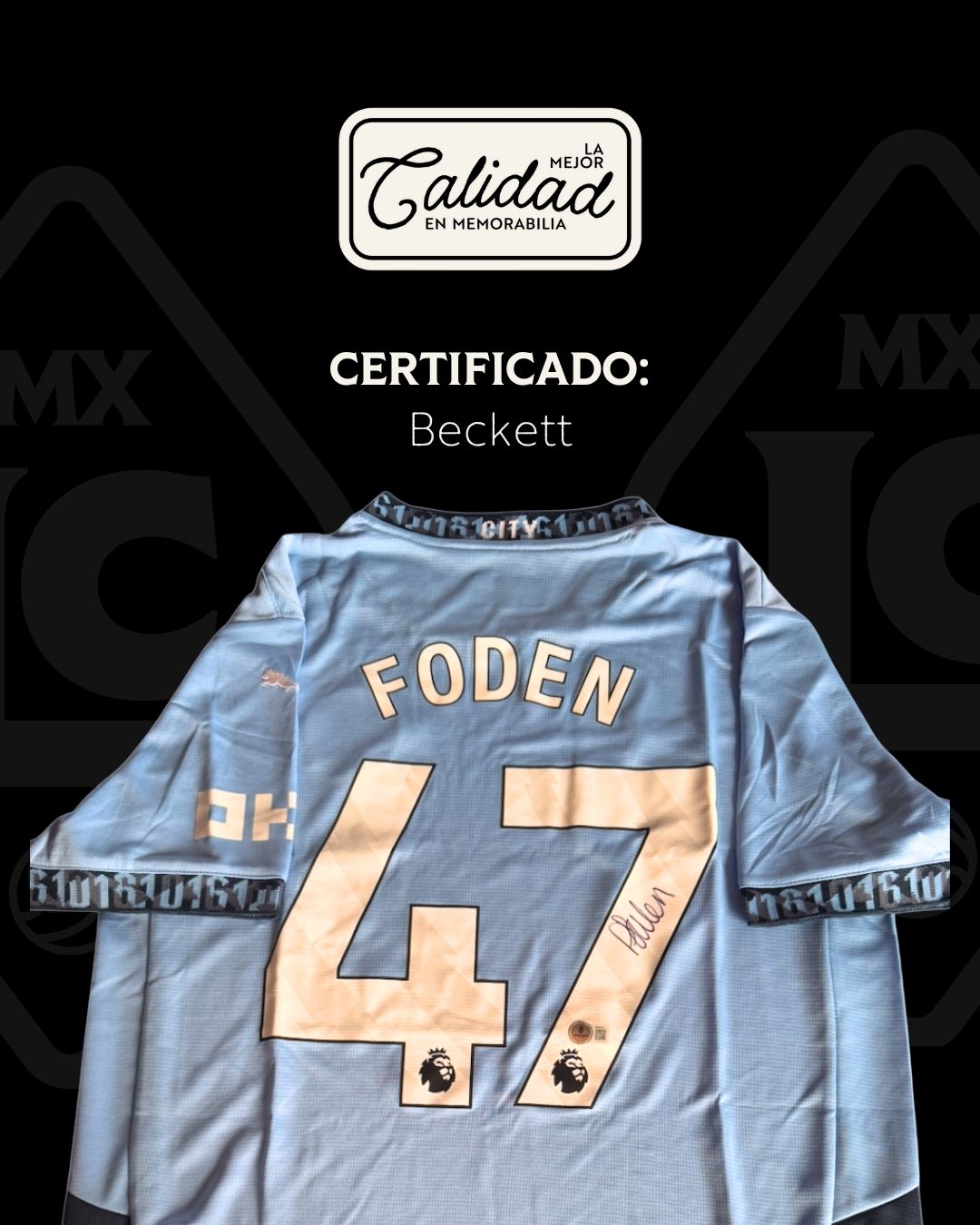 Jersey firmado Phil Foden Manchester City