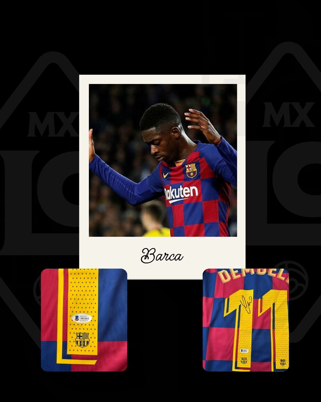 Jersey firmado Ousmane Dembele Barca 2020