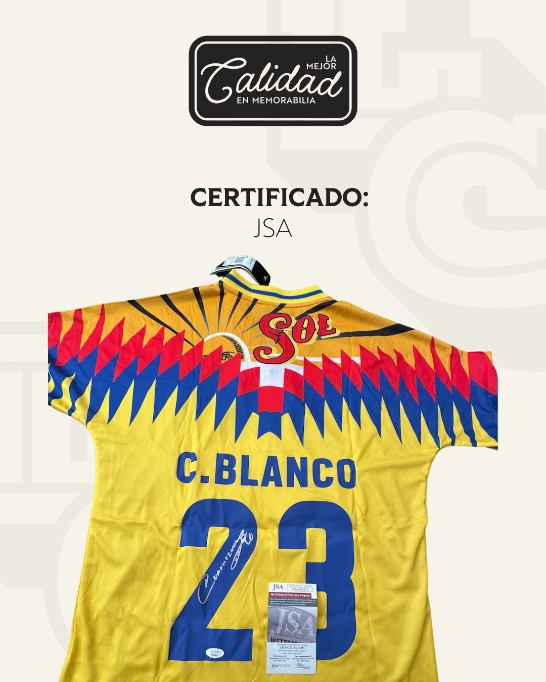 Jersey firmado Cuauhtemoc Blanco America