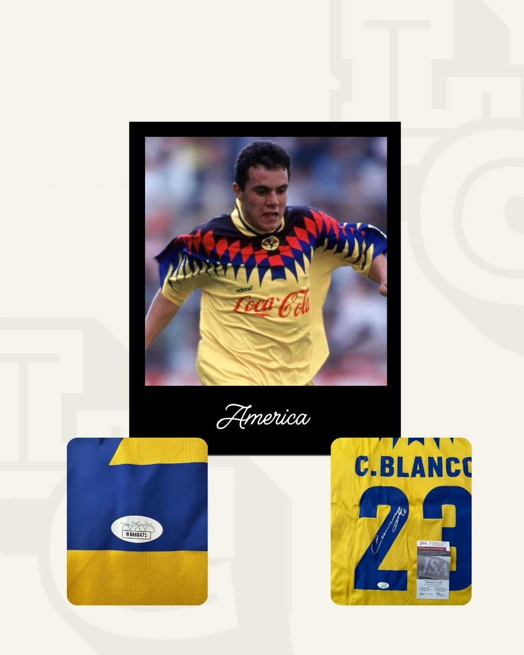 Jersey firmado Cuauhtemoc Blanco America