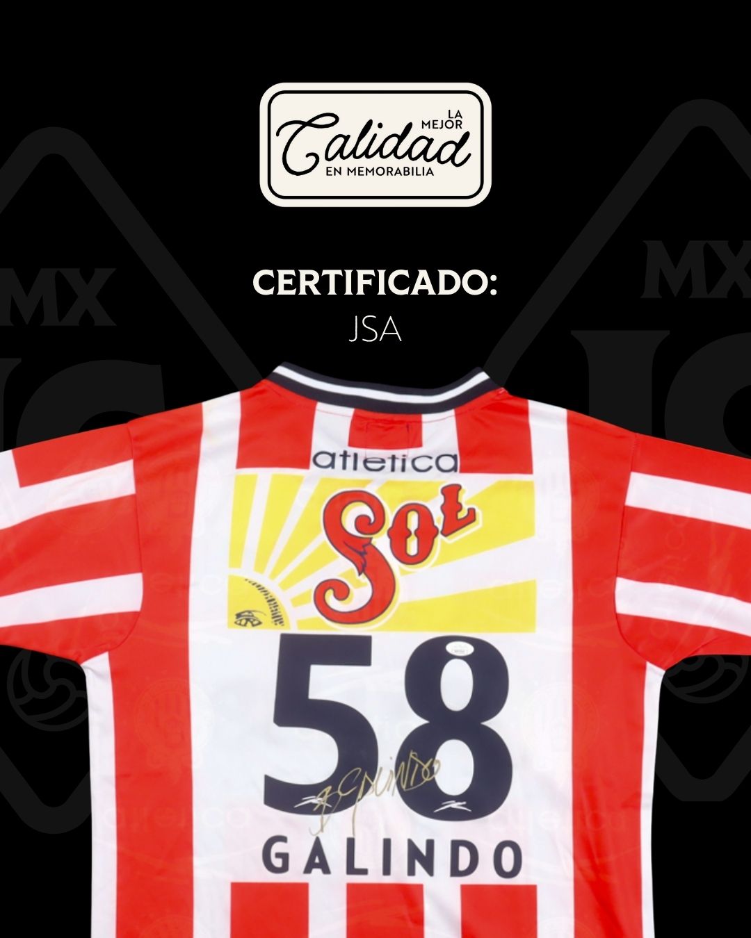 Jersey firmado Benjamin Galindo