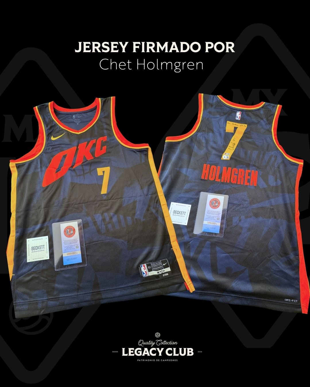Jersey firmado Chet Holmgren OKC