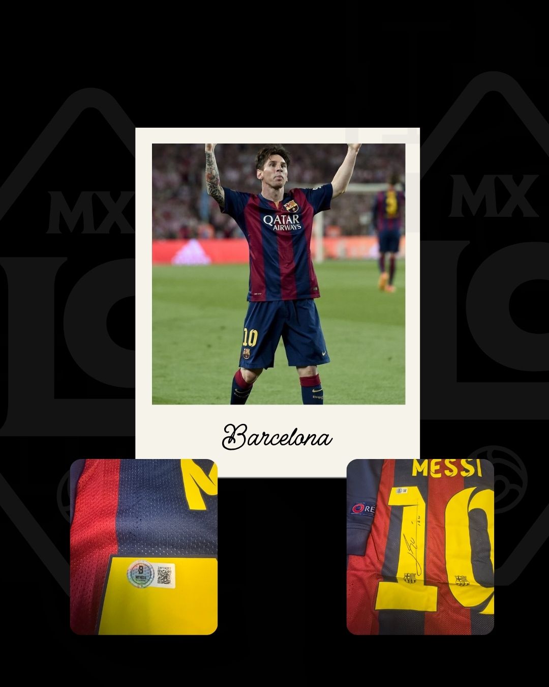 Jersey Firmado Lionel Messi Barcelona Champions League 2015