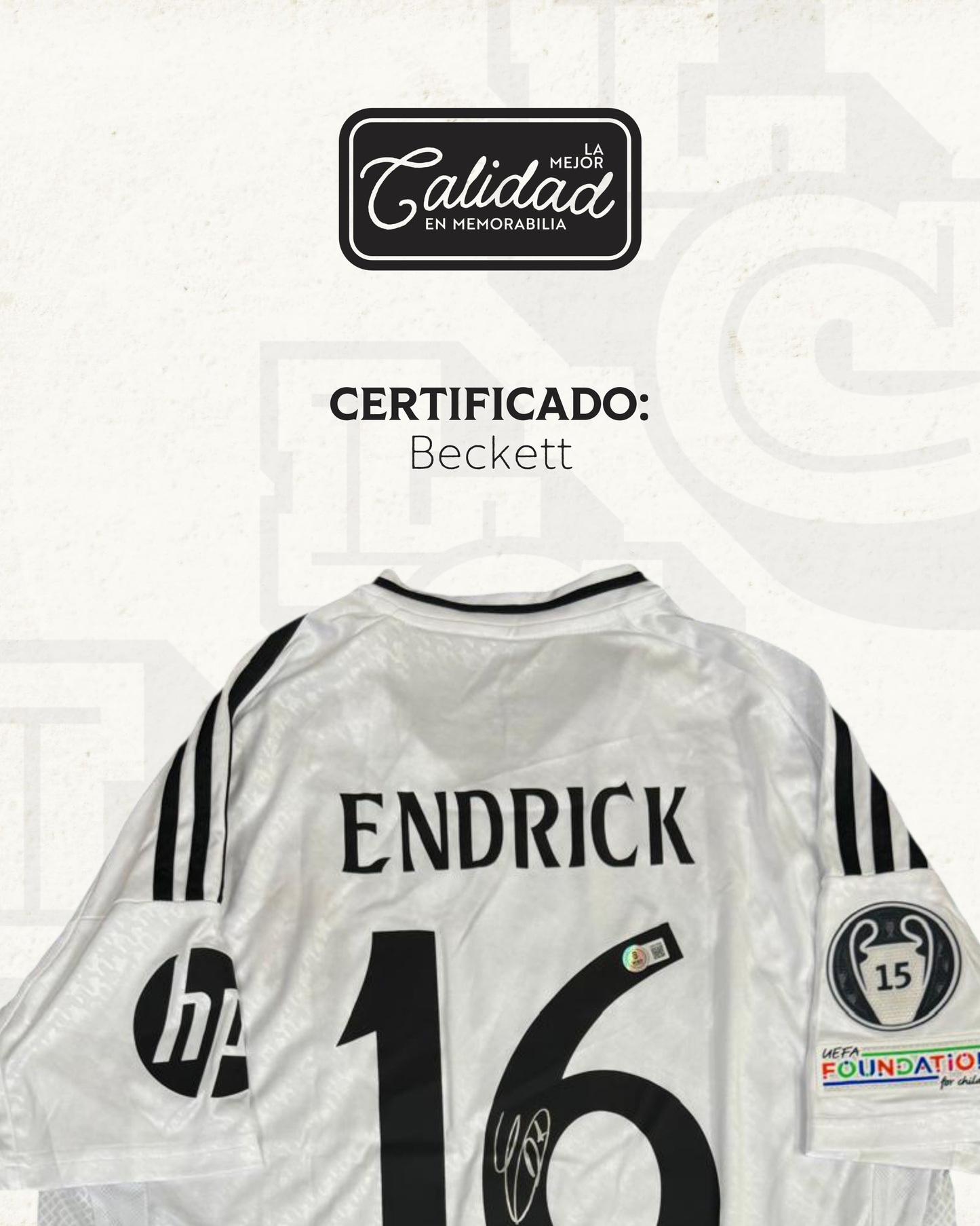 Camiseta Autografiada Endrick Real Madrid 2025
