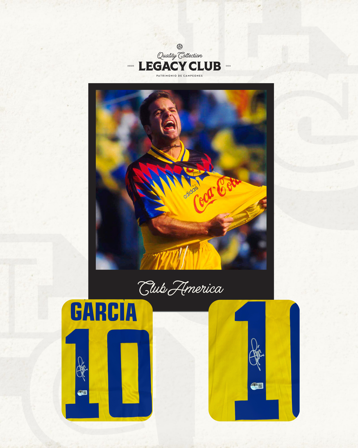 Camiseta Autografiada Luis Garcia Club America