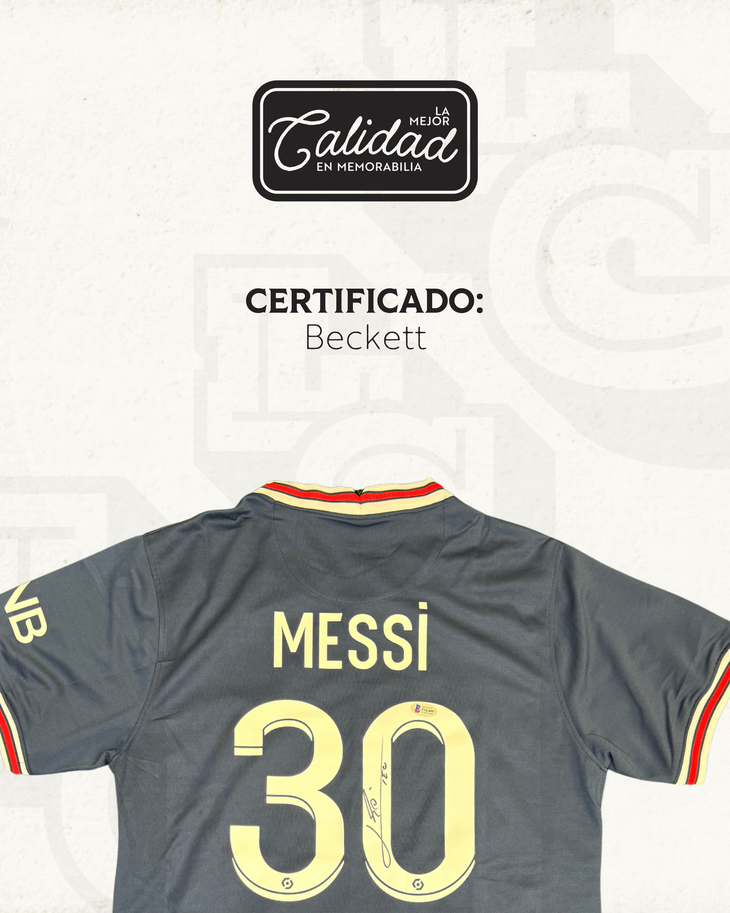 Camiseta Autografiada Lionel Messi Paris Saint-Germain PSG 2022