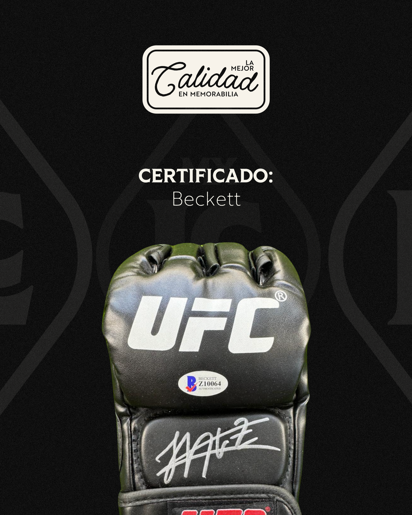 Guante firmado Khabib Nurmagomedov