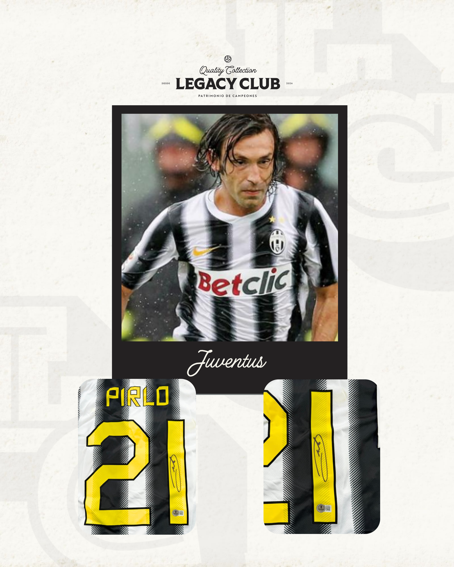 Jersey firmado Andrea Pirlo Juventus