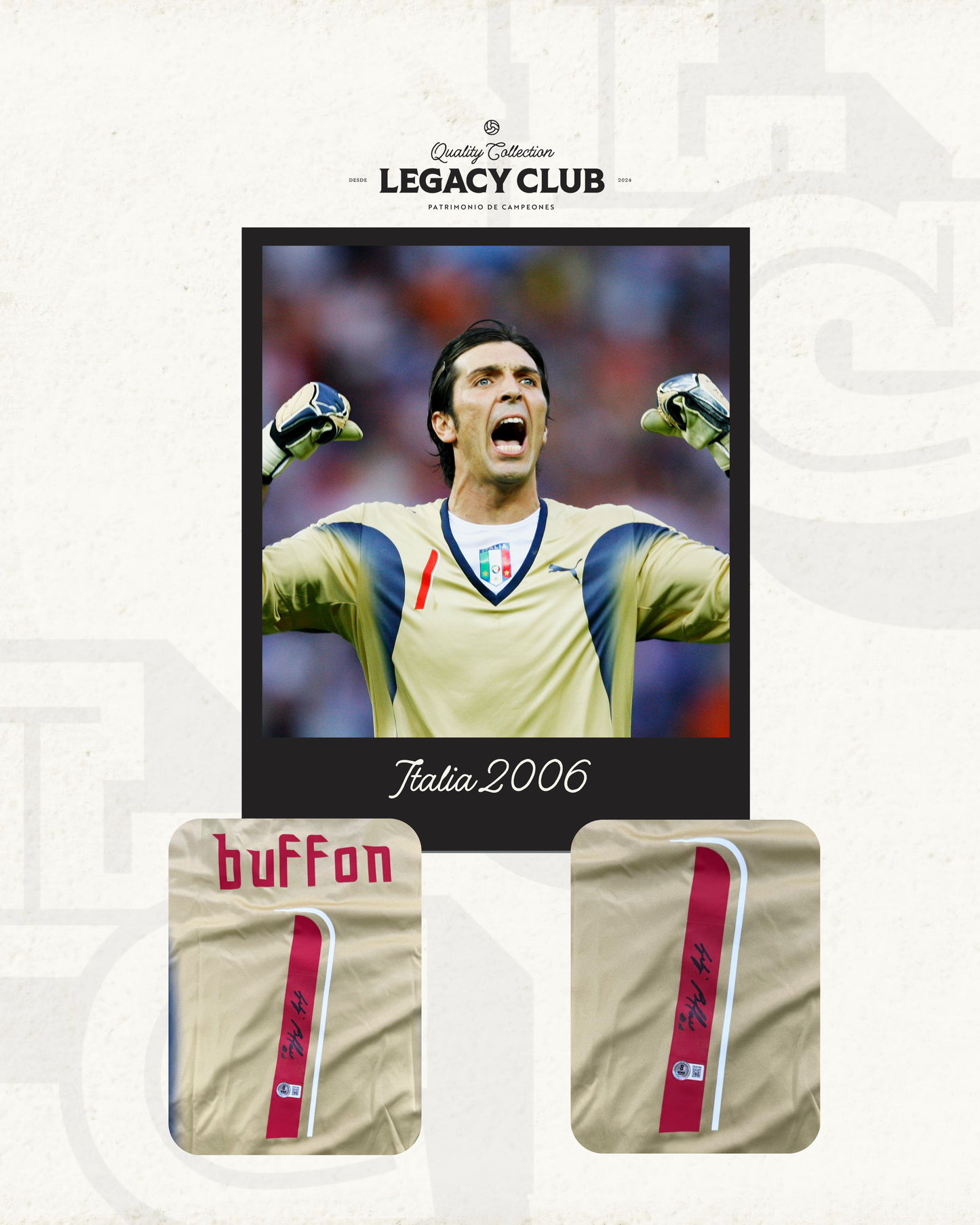 Jersey firmado Gianluigi Buffon Italia 2006