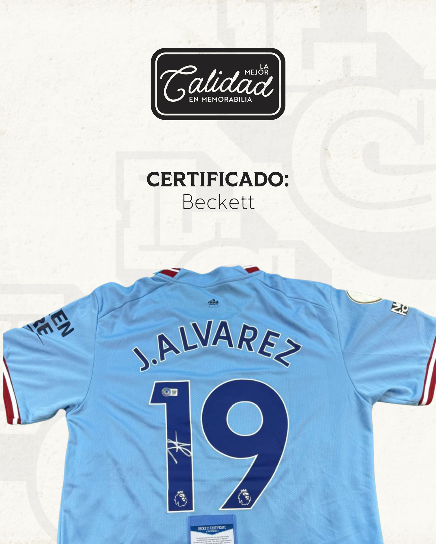 Camiseta firmada Julian Alvarez Manchester City