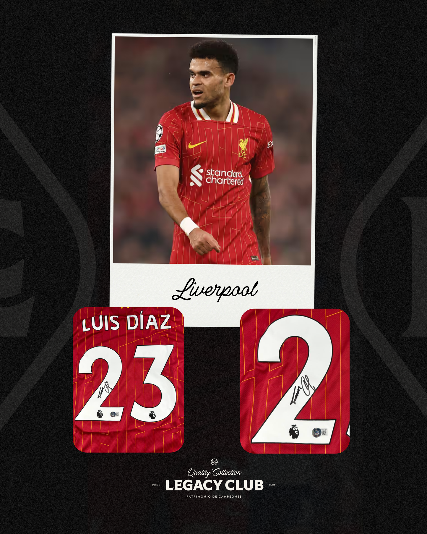 Jersey firmado Luis Diaz Liverpool