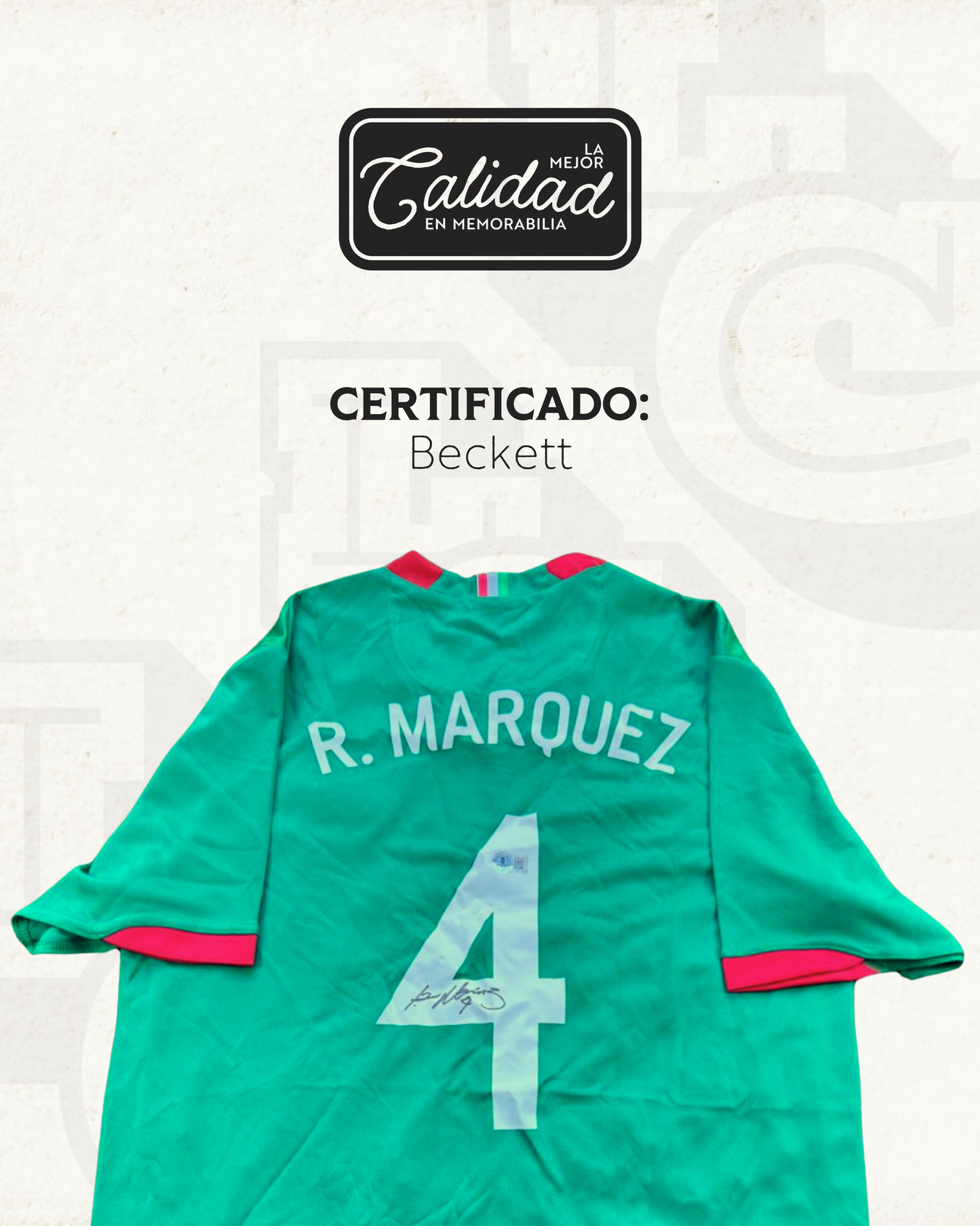 Jersey firmado Rafael Marquez México