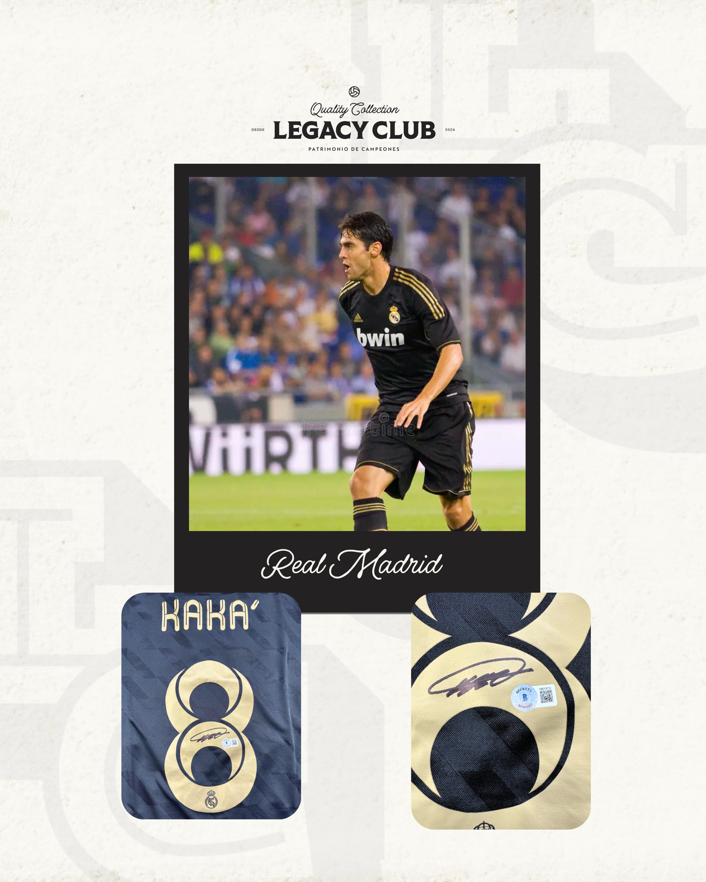 Jersey firmado Ricardo Kaka Real Madrid
