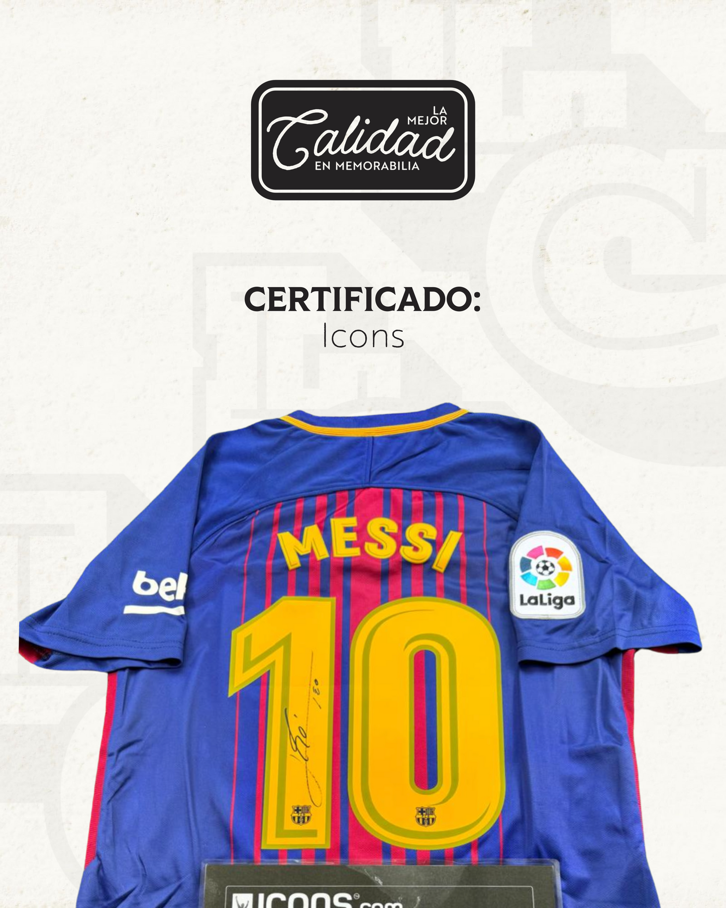 Jersey firmado Lionel Messi Barcelona 2018