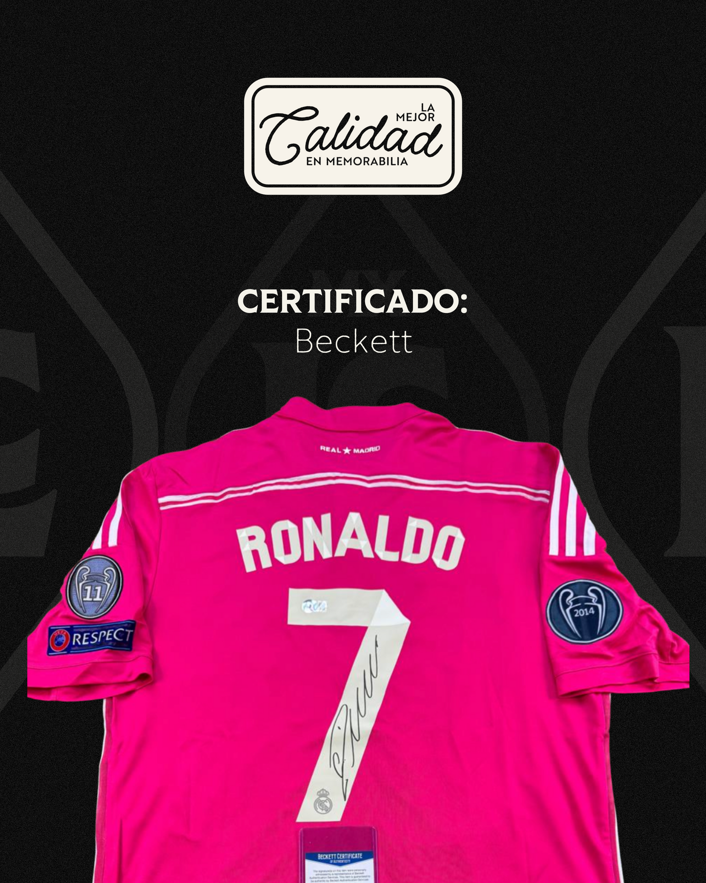 Jersey firmado Cristiano Ronaldo Real Madrid 2015