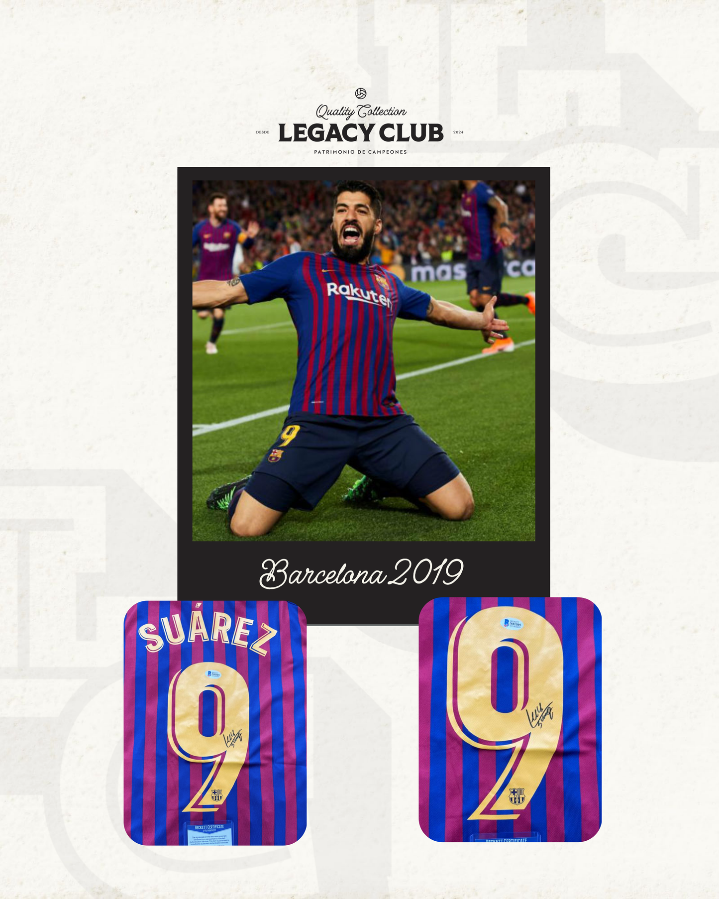 Jersey firmado Luis Suarez Barcelona 2019
