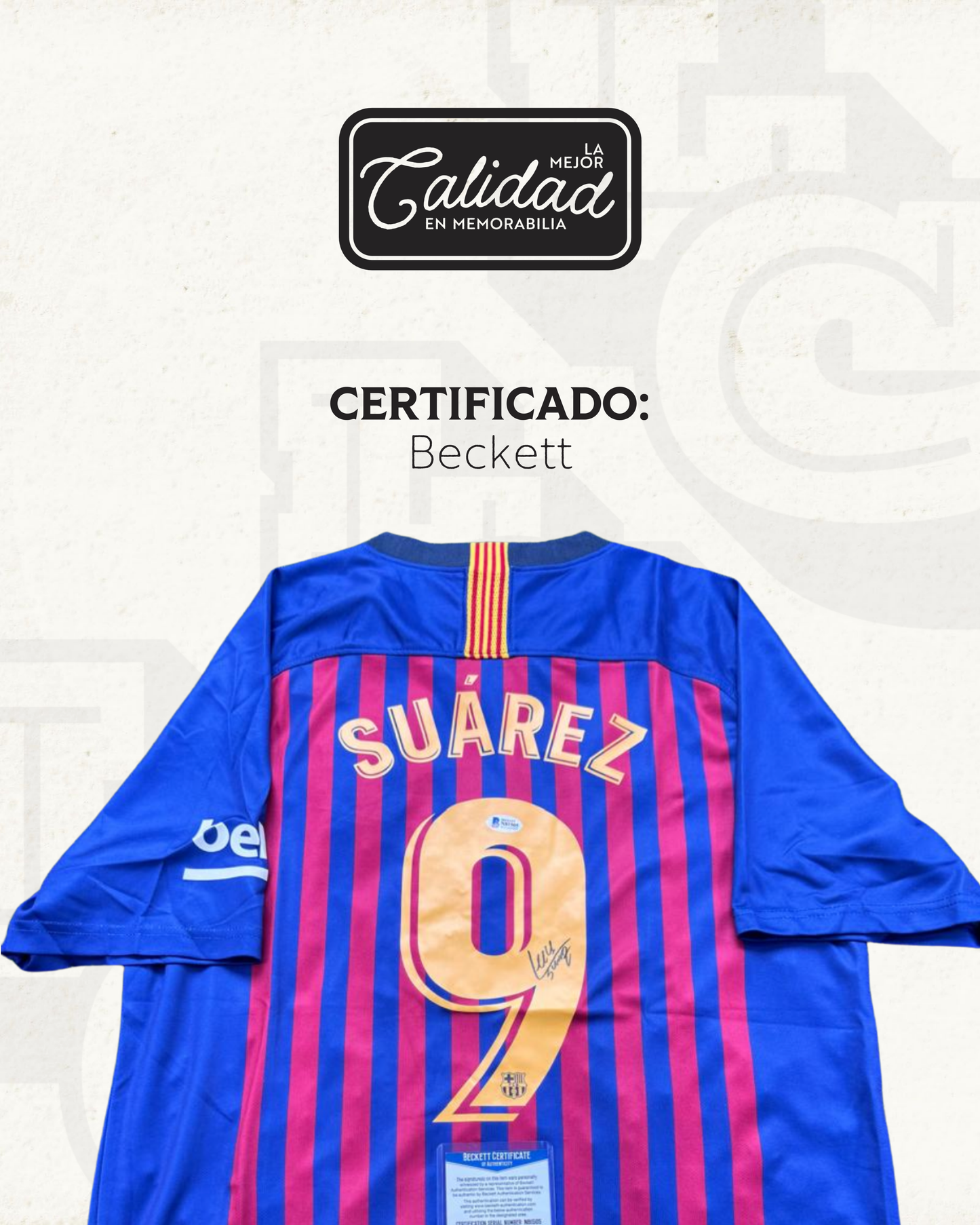 Jersey firmado Luis Suarez Barcelona 2019