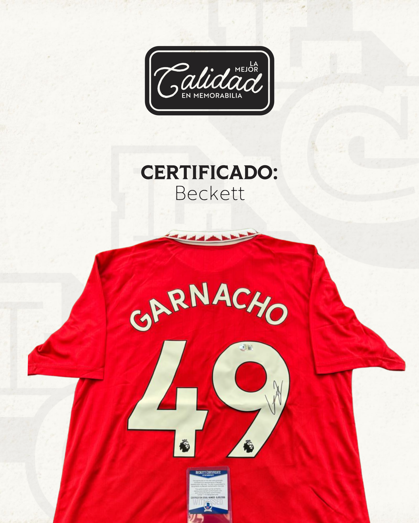 Jersey firmado Alejandro Garnacho Manchester United