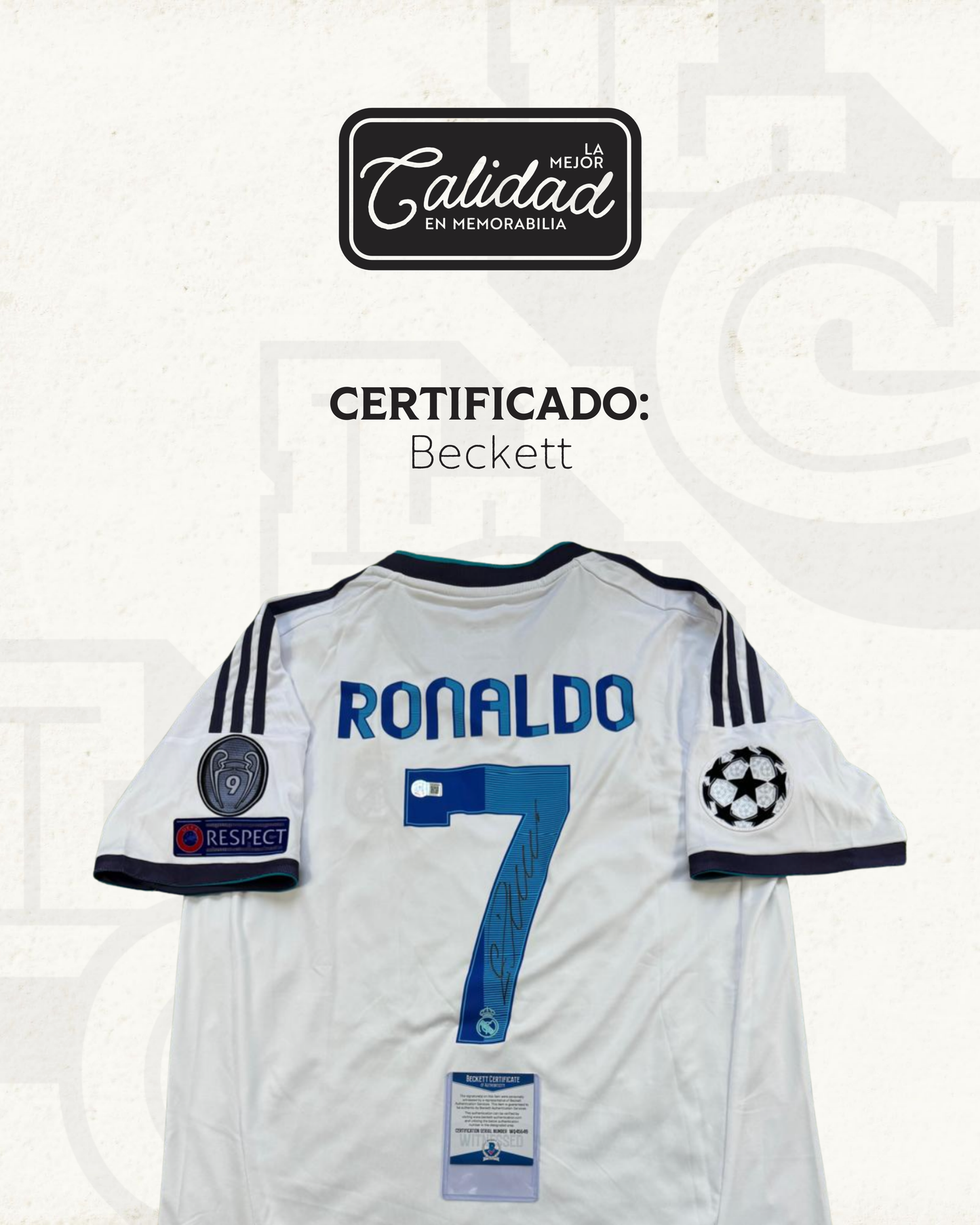 Jersey firmado Cristiano Ronaldo Real Madrid 2013